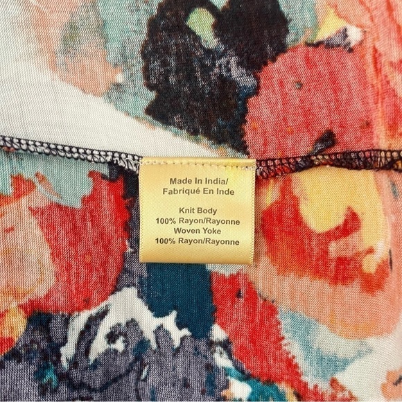 Porridge Anthropologie Floral
Open Back Cap Sleeve Shirt size M - Picture 4 of 5